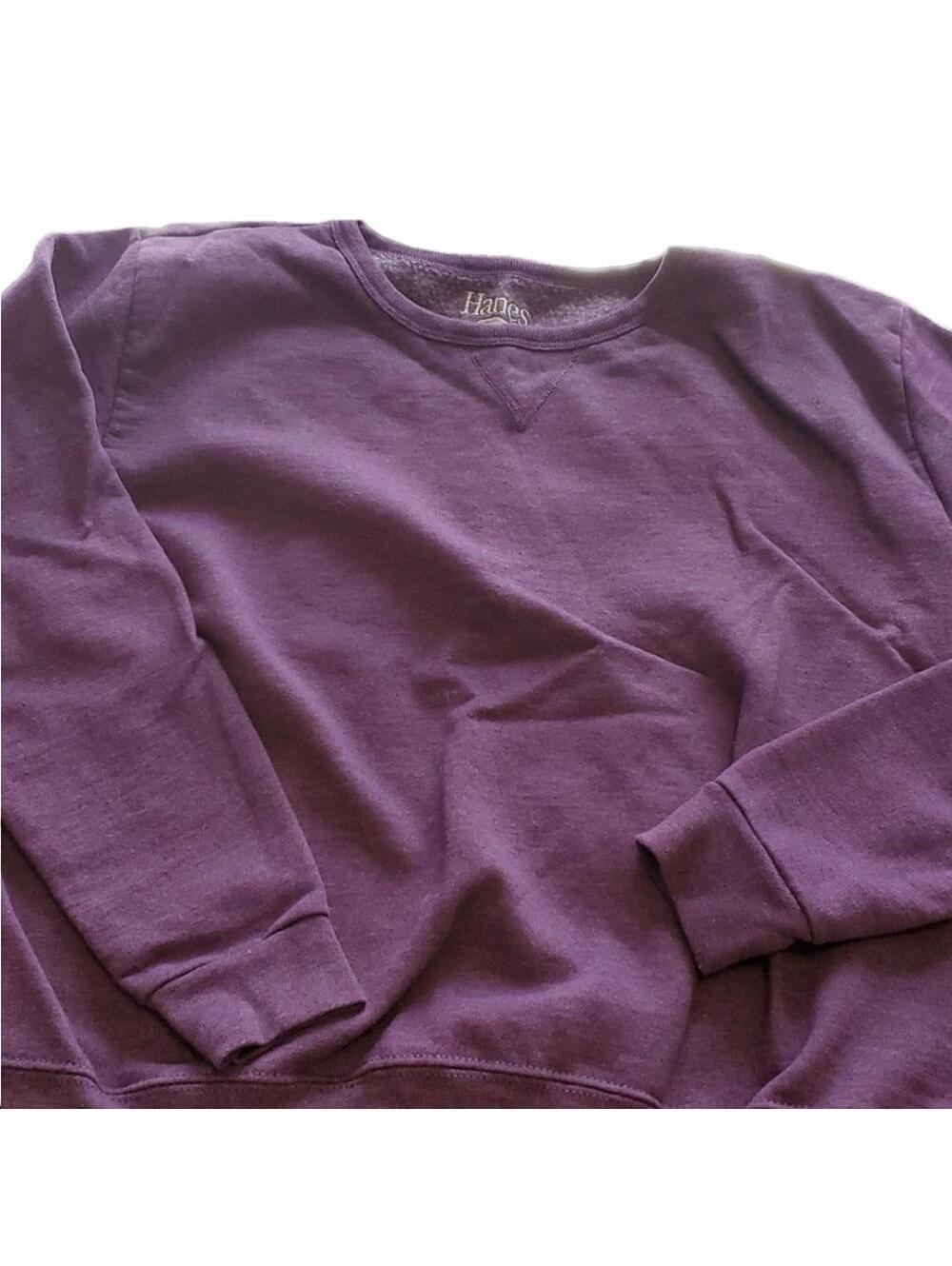 FINAL PRICE Hanes EcoSmart purple Crew Neck Sweatshirt Med ss6.